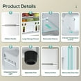 thumbnail image 4 of Moifoi 3.2 Cu.ft Two-Door Compact Refrigerator, Stainless Steel, 4 of 8