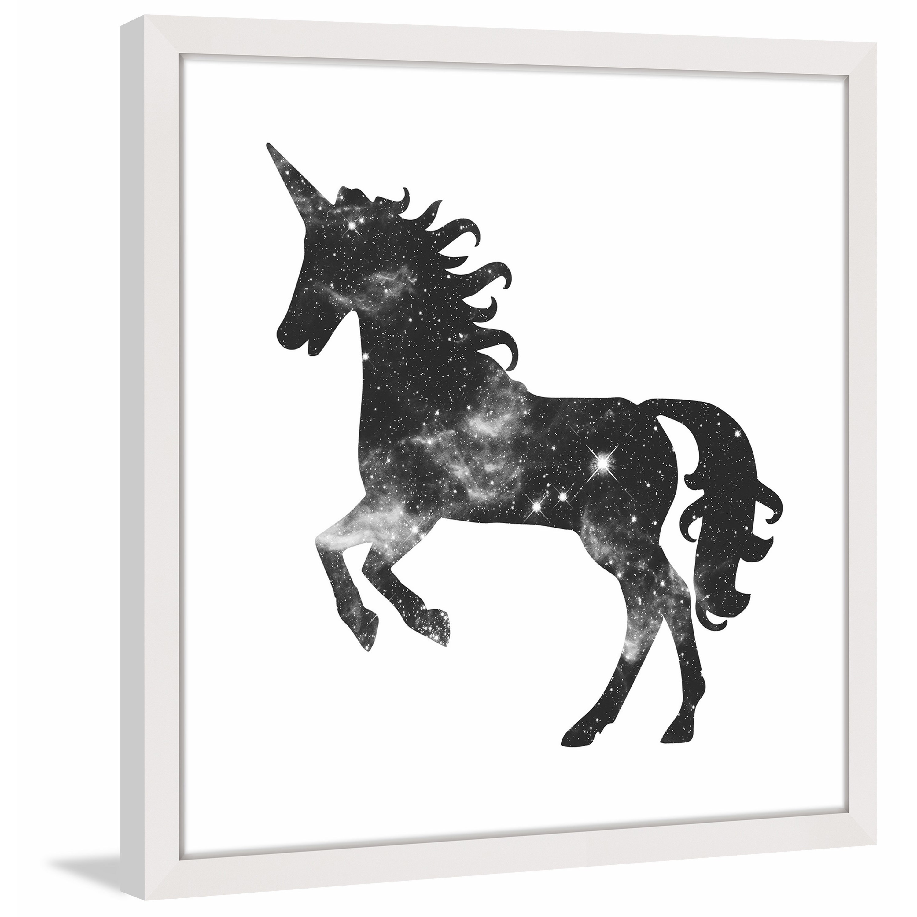 Marmont Hill "Space Unicorn" by Shayna Pitch Framed Painting Print