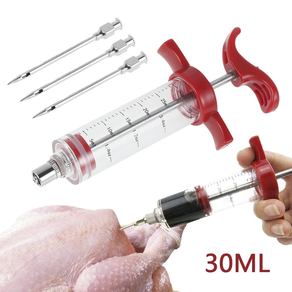 Willstar Cooking Syringe Meat Injector Meat Marinade Injector BBQ Kitchen Cooking Tool Poultry