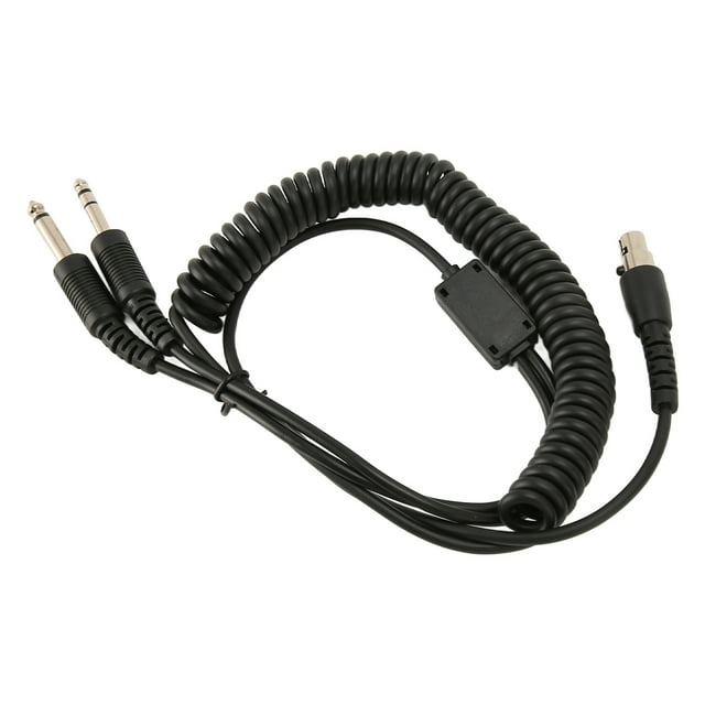 Mini XLR To GA Dual Plugs Headset Adapter Cable, Portable Plug And Play Mini XLR 5 Pin Headset Adapter Cable Replacement For PJ068 Jacks