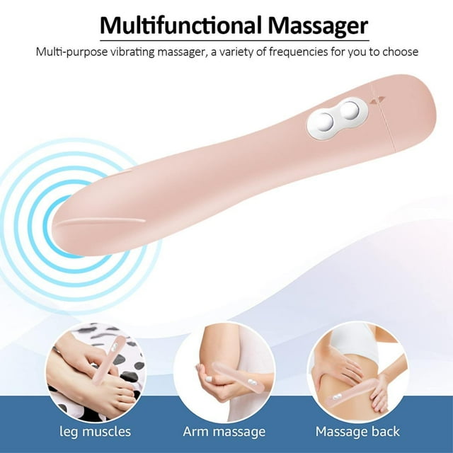 Masajeador portátil para piel y rostro, 10 modos de masaje corporal completo, mini masajeador.