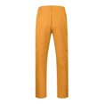 thumbnail image 7 of Casual Pants for Men Solid Color Skinny Slim Fit Business Trousers with Pockets Solid Color Stretchy Slacks for Men Yellow XXL, 7 of 7
