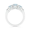 thumbnail image 2 of Angara Natural 0.72 Ct. Aquamarine Classic Ring in 14K White Gold for Women (Ring Size: 3.5), 2 of 9