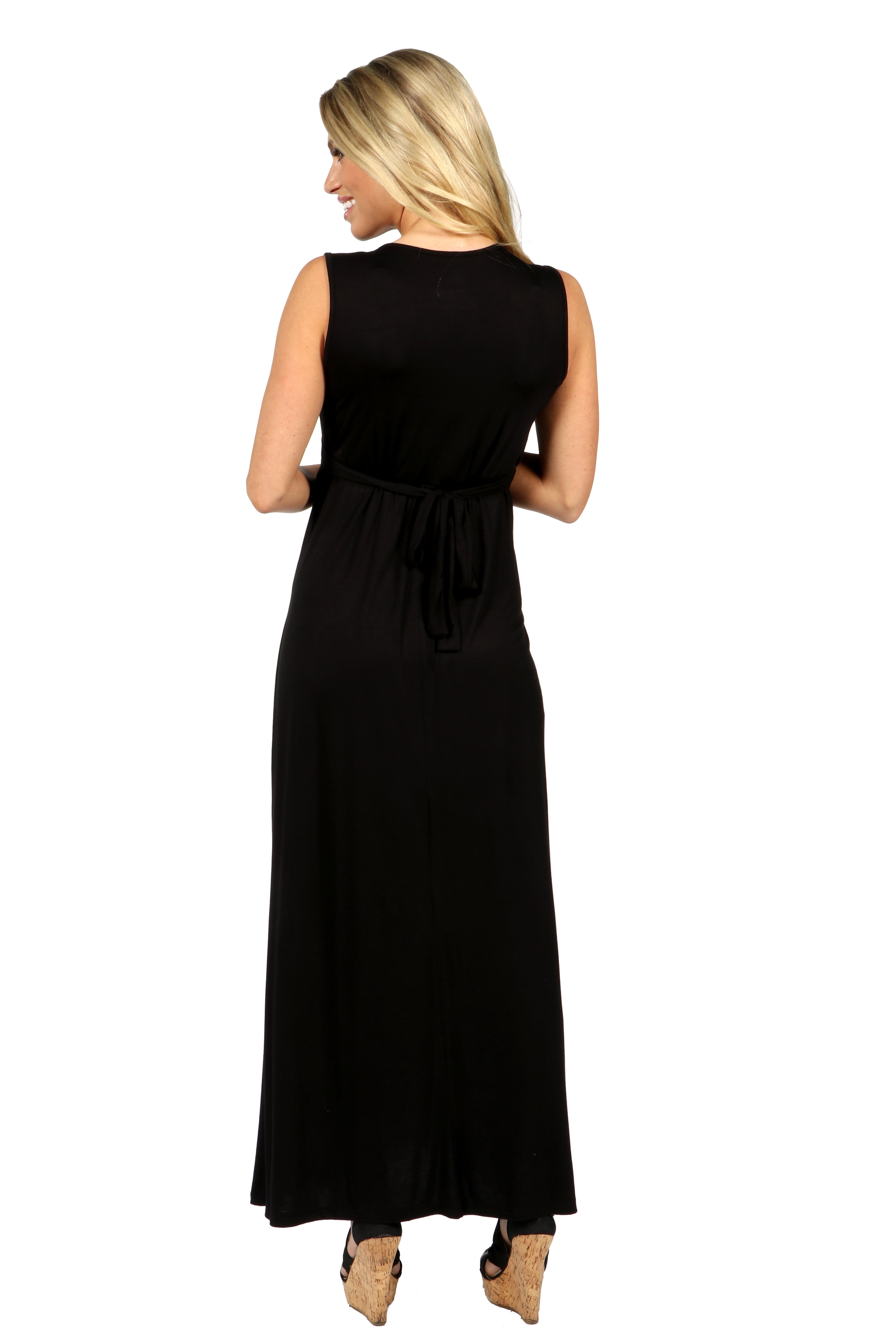 Island Fire Maxi Maternity Dress