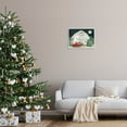 thumbnail image 2 of Nighttime Christmas Barn Farm Holiday Graphic Art White Framed Art Print Wall Art, 2 of 7
