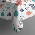 thumbnail image 5 of Pioneer Flower Floral Print Pattern Square Tablecloth, Waterproof Wipeable Spillproof Washable Table Cover for Home Kitchen Party Decor, 42"x42", 5 of 6