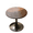 Walnut, variant on Tcbosik Round Dining Table, 23.6" Tulip Table with Pedestal Base for 2 People, Bistro Table with Faux Marble Top for Kitchen, White
