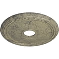thumbnail image 3 of Ekena Millwork 18"OD x 3 5/8"ID x 1 1/8"P Diane Ceiling Medallion (Fits Canopies up to 5 3/8"), Hand-Painted Castle Stone Crackle, 3 of 6