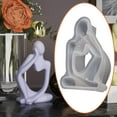 thumbnail image 6 of 3D Geometry Abstract Thinker Statue Silicone Model Aroma Candles Making Resin Casting DIY Polymer Clay Gypsum Statue for Desktop Home Style B, 6 of 8