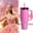 Pink, variant on Stanley Quencher H2.0 Tumbler with Handle and Straw 40 oz | Flowstate 3-Position Lid | Cup Holder Compatible for Travel | Insulated Stainless Steel Cup | BPA-Free | Peony