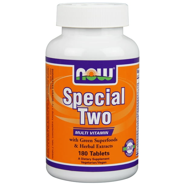 NOW Foods Special Two Multi Vitamin Tablets, 180 Ct
