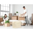 thumbnail image 6 of Unique Bargains Foldable Clothes Storage Bags with Handles Beige 27.5in*19.5*12in, 6 of 7