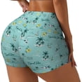 thumbnail image 2 of Naloa Hawaiian Style Biker Shorts for Women Seamless Scrunch Short Women’s Yoga Shorts for Gym Running Sport Shorts - X-Large, 2 of 9