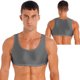 thumbnail image 3 of Camiseta sin mangas recortada brillante para culturismo para hombre, chaleco sin mangas, Tops con cuello redondo, traje de baño, ropa de dormir, ropa para discoteca de Color sólido, 3 of 5