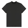 thumbnail image 4 of Manyakai Mens Mock Turtleneck T Shirts Short Sleeve Cotton Basic Undershirt Relaxed Fit Lightweight Black M, 4 of 7