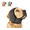 GRAY, variant on Zenpup Noise Cancelling Ear Wrap,  Dog Noise Reducing Head Wrap