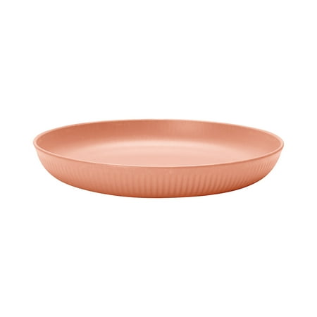 

8.9 Inch Whea-t Straw Deep Dinner Plates - Microwave And Dishwasher Safe Sturdy Plastic Dinner Plates - Set Of 4