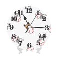 thumbnail image 7 of Kdxio Clock number Print Wall Clock,10 Inch Battery Operated Wall Clocks,Silent Non Ticking Small Analog Clock for Living Room,Office,Home,Bedroom,Kitchen,Bathroom, 7 of 7