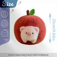 thumbnail image 1 of Peluche de cerdo manzana desmontable, creativo y adorable, ideal como decoración del hogar o como regalo de cumpleaños para niños., 1 of 5