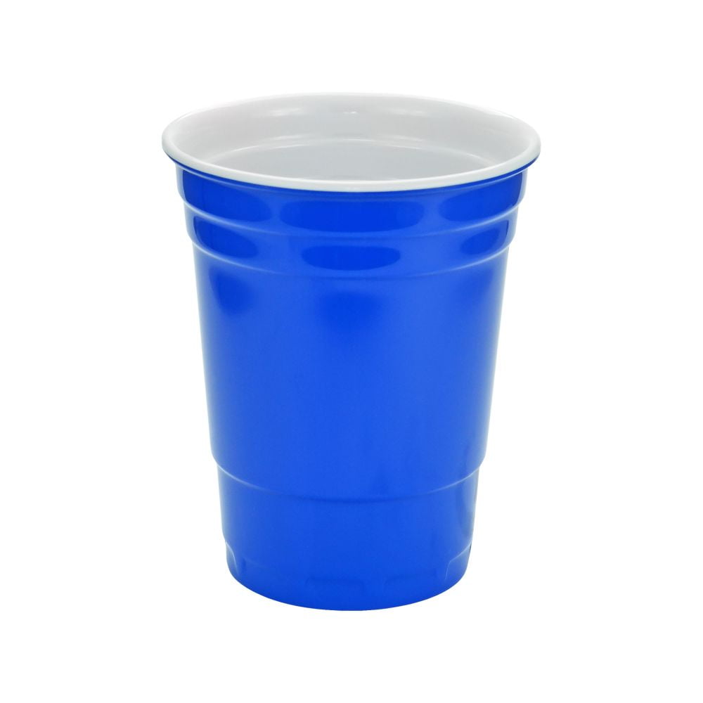 Red and Blue Hard Plastic Cup 16oz - 4 Pack 