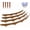 Rust, variant on Metal Landscape Edging Border 4 Packs 42'' L x 4.5'' H, Pre-Rusted Steel Garden Edging Border with 4 Stakes, Hammer-in Lawn Edging for Landscaping, Flower Bed, Yard, Pathway, Tree Ring (14ft Total)