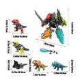 thumbnail image 3 of 5-in-1 Dinosaur Building Toys Set, STEM Educational Screw Assembly Construction Kit, Transformable Mech Figure Toy for Kids, Learning & Creativity Development, Best Gift for Boys Birthday Christmas, 3 of 6