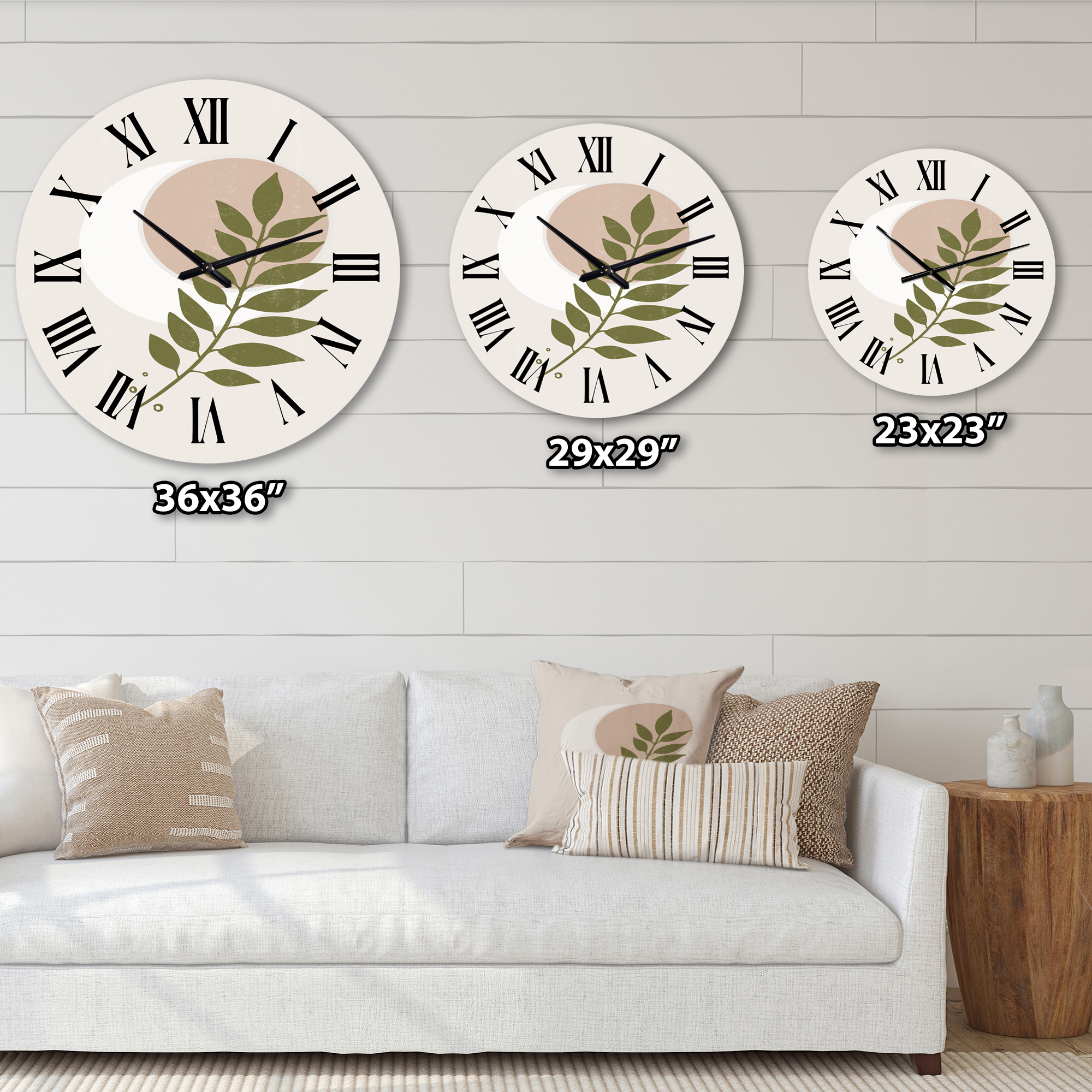 Designart 1 in Modern,Contemporary Wall Clock