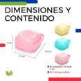thumbnail image 4 of 3pzs Cepillo Dispensador De Jabón Para Baño Mascotas Perro Xtellar Color Multicolor, 4 of 4