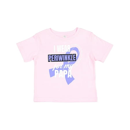 

Inktastic I Wear Periwinkle for My Papa Stomach Cancer Awareness Gift Toddler Boy or Toddler Girl T-Shirt