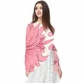 thumbnail image 5 of Pink Monkey Gorilla Elegant Chiffon Yarn Translucent Silk Scarf 180x73 - Light Breathable Wrap for Women - Fashion Accessories, 5 of 6