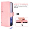 thumbnail image 3 of OnePlus 7T Pro Case, iCoverCase Genuine Leather Wallet Case Slim Fit Folio Book Design with Stand and Card Slots Flip Case Cover for OnePlus 7T Pro (Pink), 3 of 5