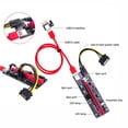 thumbnail image 5 of Graflsoa PCIe 16X Riser Card with USB 3.0 Cable, 4PIN & 6PIN GPU Adapter, Multi-Color Options for PC Expansion, Compact Design for All Chassis, 5 of 5