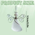 thumbnail image 3 of sea glass angel ornaments,Handmade Sea Glass Angel Ornament, ,Handmade Sea Glass Ornament,Wire Wrapped Ornament,Unique Hanging Beach Decorations with Rope,White, 3 of 4