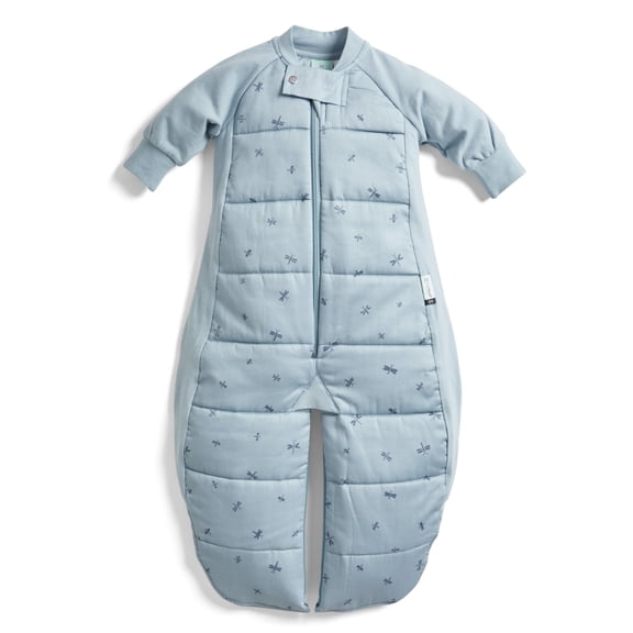 ergoPouch Baby Sleep Suit Sack 2.5 TOG, Organic Cotton Sleeper with Legs, Dragonflies, 2-4 Years