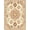 Burnt Orange, Pattern 1, variant on ODIKA Shaped Solid Boho Circular Ornamental Border Layout Round Entry for Home Office, Gaming Room, Under Desk, Non-Slip Chair-Friendly