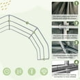 thumbnail image 2 of Mellcom 10'x10' Corral Shelter, Heavy Duty Round Style Canopy, Waterproof and UV Resistant Cover for Agricultural Storage,Gray, 2 of 8