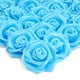 thumbnail image 1 of Paquete de 100 flores de imitación, seda realista Juvale, 7,6 cm, cabeza azul Juvale Rosas Artificiales, 1 of 9