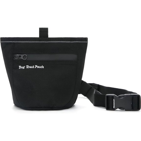 Dog Treat Pouch for Training Dog Food Bag Snack Bags Reward Pouch Bait Bag Dog Treat Carrier Holder Dog Treat Bag Magnetic Closure, Pet Training Bag for Puppy Training
