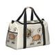 thumbnail image 2 of Balery Brown Cat Cartoon Bolsa de Gimnasio para Mujeres, Bolsa de Viaje con Bolsillo Húmedo, Bolsa de Fin de Semana para Mujeres, Bolsa de Viaje Resistente al Agua, 2 of 7