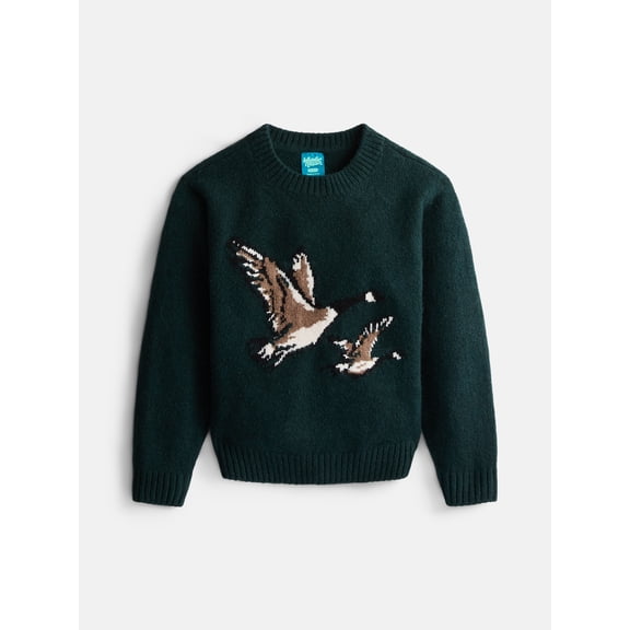 Wonder Nation Boys Graphic Sweater with Long Sleeves, Sizes 4-18