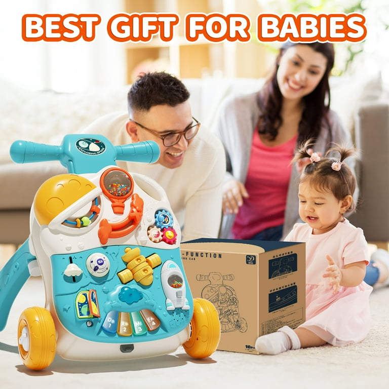 Wonderstone Baby Walker in Sit and Stand Push Learning Toy