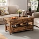 thumbnail image 5 of VERDALAY Mesa de centro elevable Mesa de té de madera con 2 cajones de almacenamiento Mesa central con tapa elevable Mesa auxiliar con cajones y asas Mesa de centro elevable, 5 of 9
