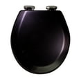 thumbnail image 6 of Design House Dalton Black Wooden Round Soft Close Toilet Seat, 6 of 13