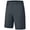 Irongray, variant on Weilanxin Men's Shorts Golf 9" Casual Elastic Waist Quick Dry Flat Front Travel Hiking Cargo Shorts