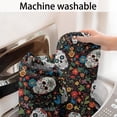thumbnail image 5 of Colorful Skull Flower Pattern Bathroom Rugs Mat,Non Slip Microfiber Bathroom Rug,Rubber Backing,Soft Bathroom Mats for Bathroom Floor,Tub and Shower,17x30in(43x75cm), 5 of 5