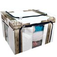 thumbnail image 1 of EREHome wooden cross woven crown of thorns Storage Bag Clear Window Storage Bins Boxes Large Capacity Foldable Stackable Organizer With Steel Metal Frame For Bedding,Clothes,Closets, Bedrooms, 1 of 3