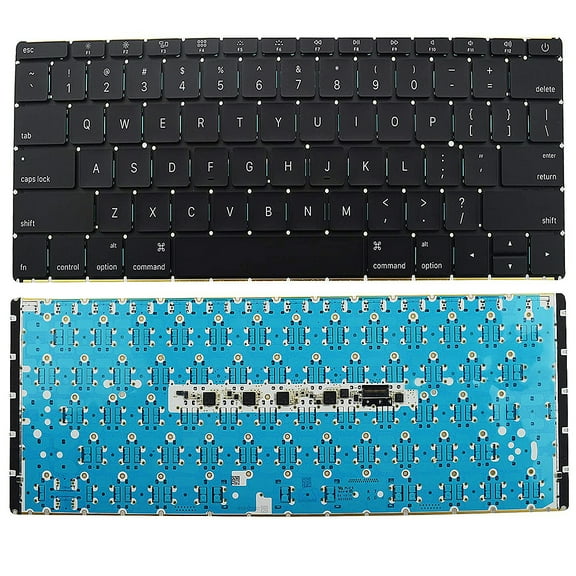 Replacement US Layout Keyboard With Backlit Board For Apple MacBook Retina A1534 12" (2016-2017 Only)