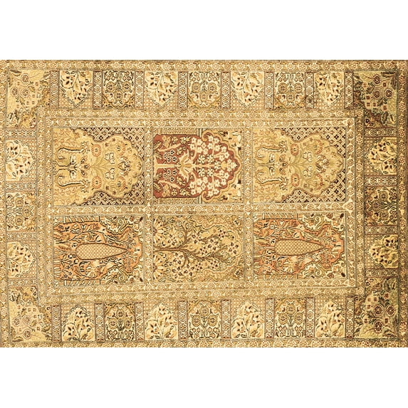 Ahgly Company Indoor Rectangle Persian Brown Traditional Area Rugs, 5' x 8'