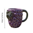 thumbnail image 2 of Resin Fruit Shaped Coffee Cups With Stainless Steel Liners Adorable Grape Design Drinkware For Home And Daily Use, 2 of 2