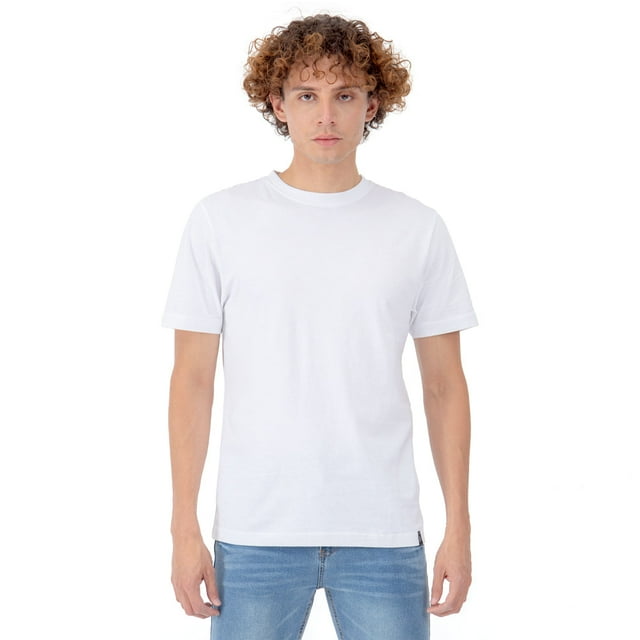 Playera Para Hombre Manga Corta Slim Fit Básica Quarry Color Blanco